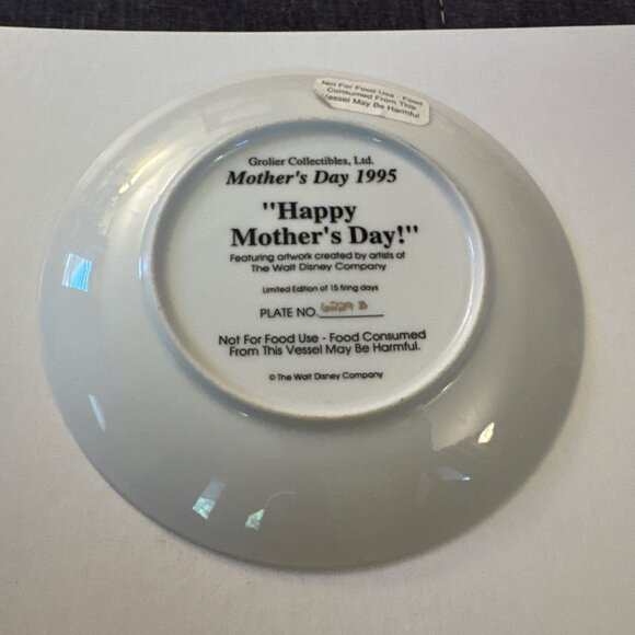 Disney Goofy Happy Mothers Day 1995 Commemorative Plate B21 - Picture 2 of 2